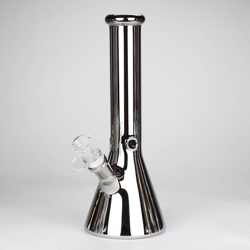 O 10" Electroplate Glass Bong Assorted Colour