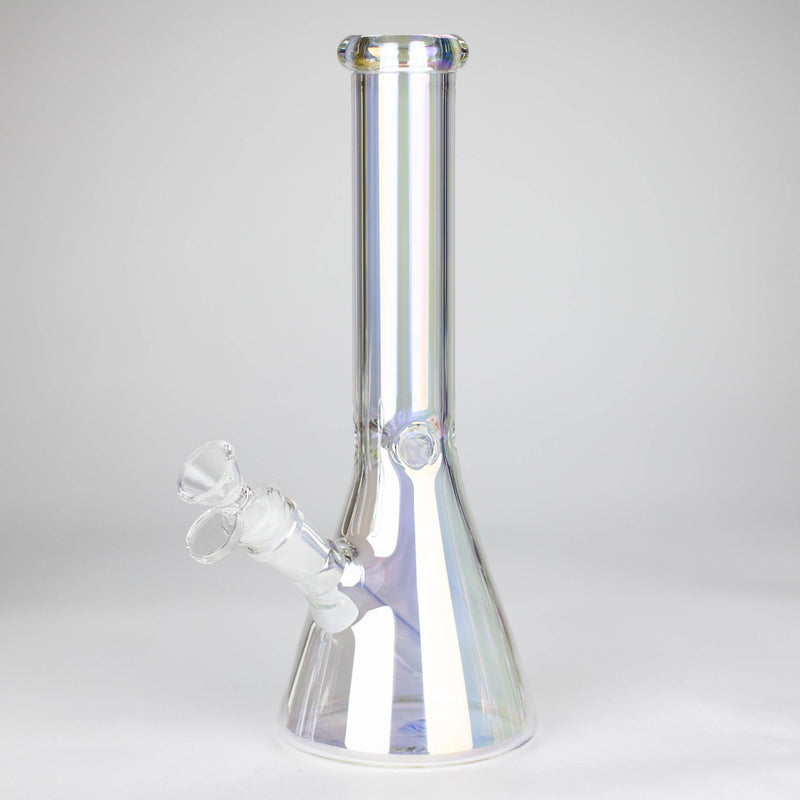 O 10" Electroplate Glass Bong Assorted Colour