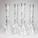 12" 5mm Luxury Design Glow in the Dark Glass Bong Glass Bong Super Supplys Inc