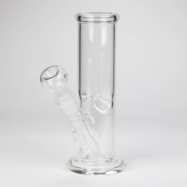 O 8" clear straight bong