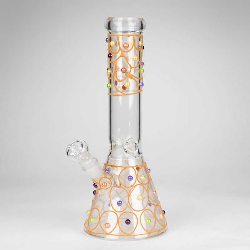 O 12" Royal conical hand crafted glass water bong