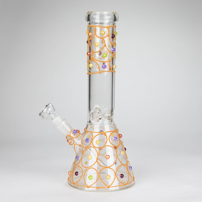 O 12" Royal conical hand crafted glass water bong