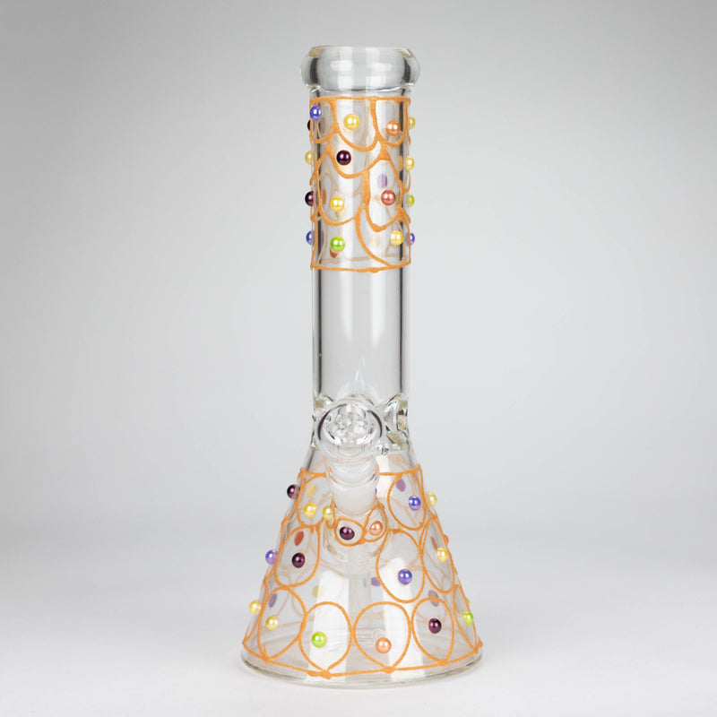 O 12" Royal conical hand crafted glass water bong