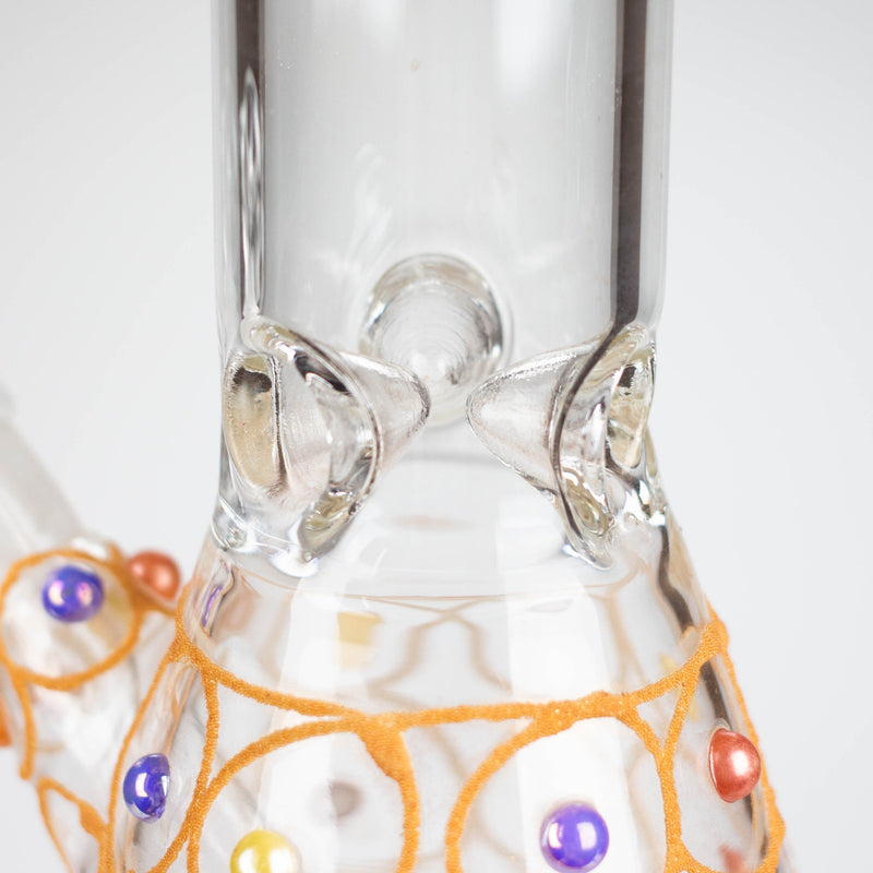 O 12" Royal conical hand crafted glass water bong