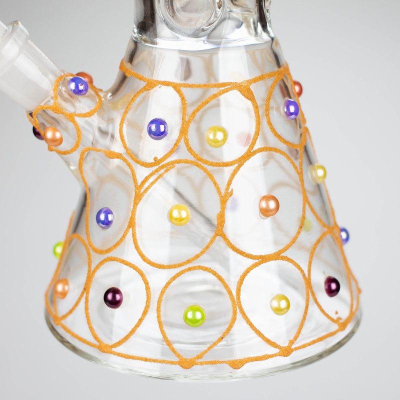 O 12" Royal conical hand crafted glass water bong