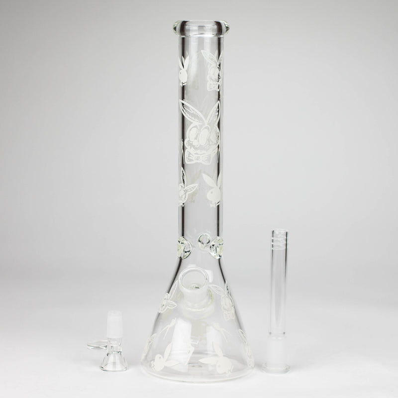 O 12" Luxury Design Glow in the Dark Glass Bong