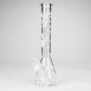12" 5mm Luxury Design Glow in the Dark Glass Bong Glass Bong Super Supplys Inc Design B