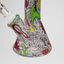 Fortune | 5" Hydrographic Silicone Bong-Assorted [SP1038P] Resin · Silicone · Plastic Bong Fortune