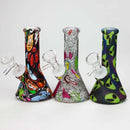 Fortune | 5" Hydrographic Silicone Bong-Assorted [SP1038P] Resin · Silicone · Plastic Bong Fortune