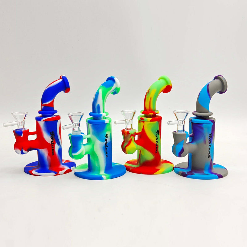 O Fortune | 6.5" Silicone Waterpipe-Assorted [SP1056]