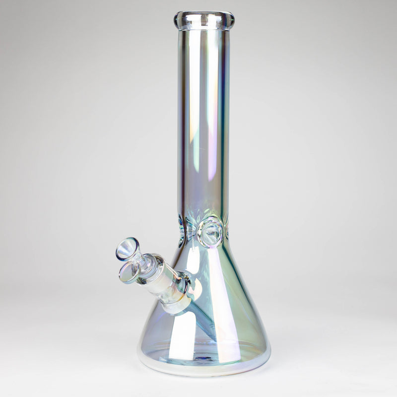 Infyniti | 13.5" Electroplate tube glass water bong [GP2012] Glass Bong ONE Light Green Sunshine
