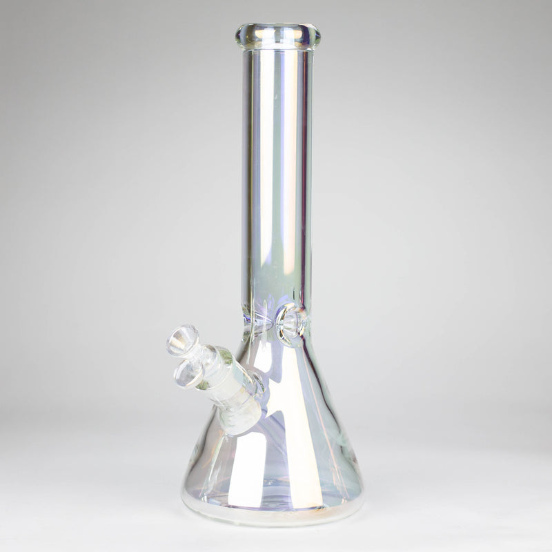 Infyniti | 13.5" Electroplate tube glass water bong [GP2012] Glass Bong ONE Clear Sunshine