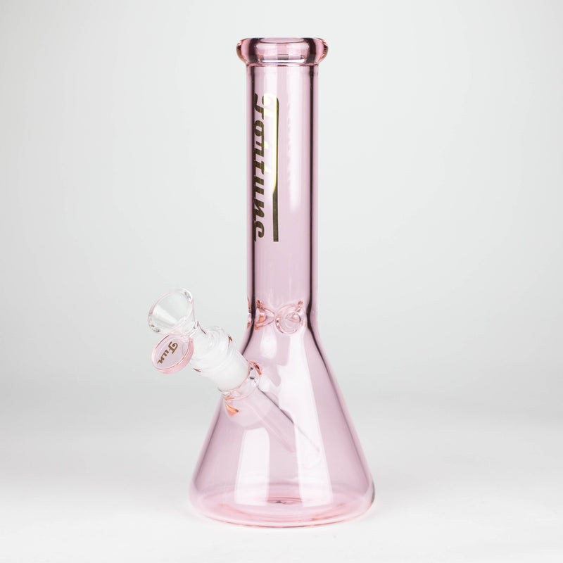 O 10"  4mm Coloured Glass Bong Assorted Colour