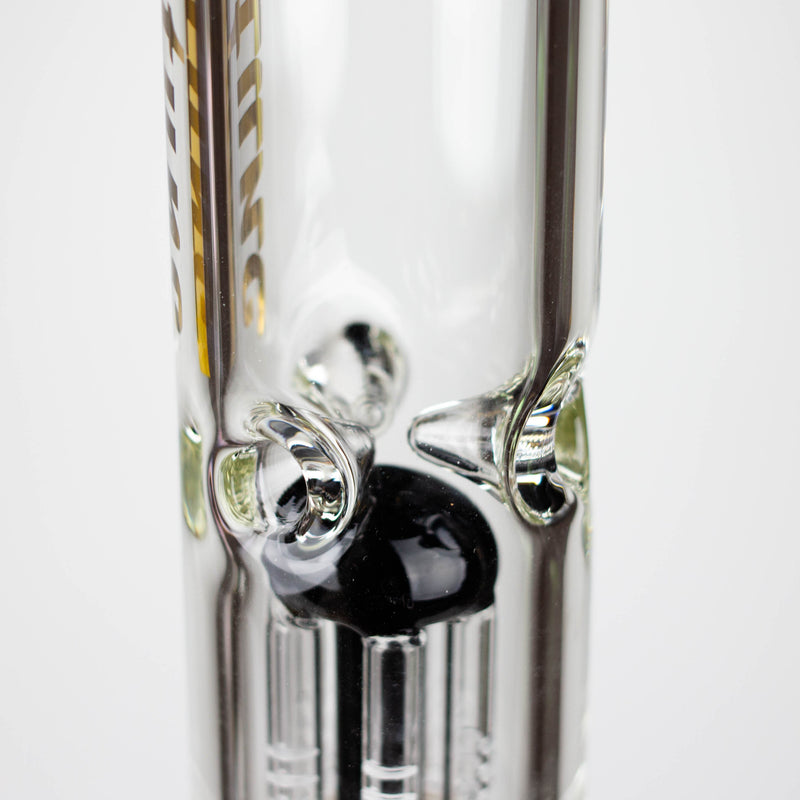 O Fortune | 18" Double Tree Perc Beaker Bong Assorted Colour