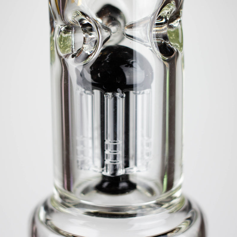 O Fortune | 18" Double Tree Perc Beaker Bong Assorted Colour