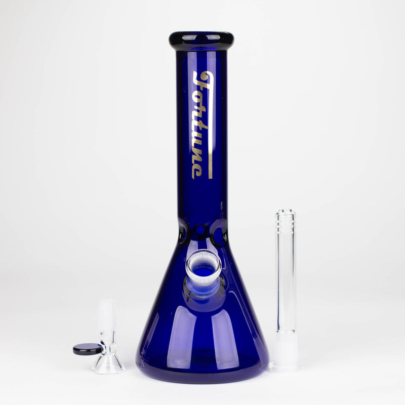 O 10"  4mm Coloured Glass Bong Assorted Colour