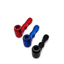 Metal hand pipe with glass bowl and tube Metal Pipe NIBO Distribution