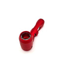Metal hand pipe with glass bowl and tube Metal Pipe NIBO Distribution RED