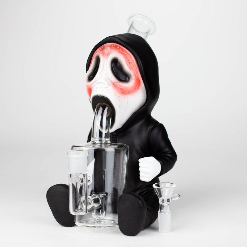9.8'' Vinyl Death Ghost Water Pipe [YS-458] Resin · Silicone · Plastic Bong JJ Distribution