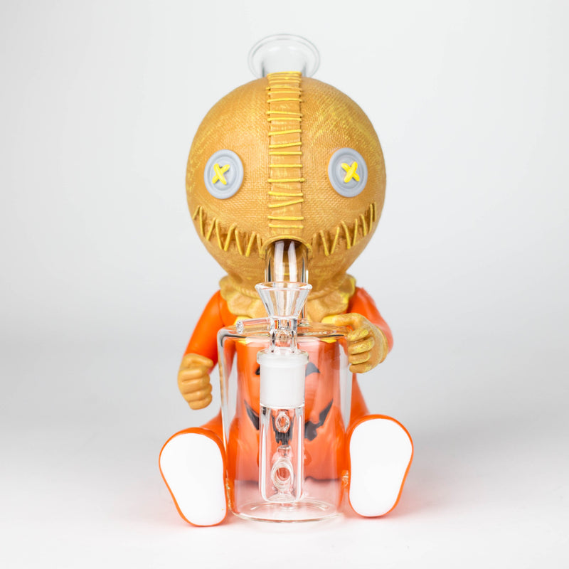 9.8'' Vinyl Pumpkin Ghost Baby Water Pipe Resin · Silicone · Plastic Bong JJ Distribution