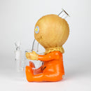 9.8'' Vinyl Pumpkin Ghost Baby Water Pipe Resin · Silicone · Plastic Bong JJ Distribution