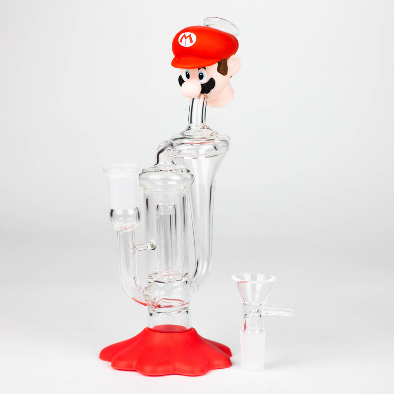 O 7.9" Game Character Functional Glass Water pipe