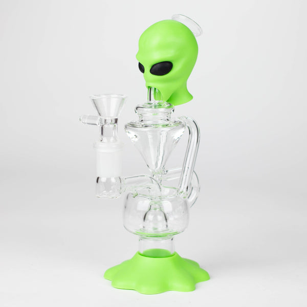 O 7.7" Alien Functional Glass Water pipe