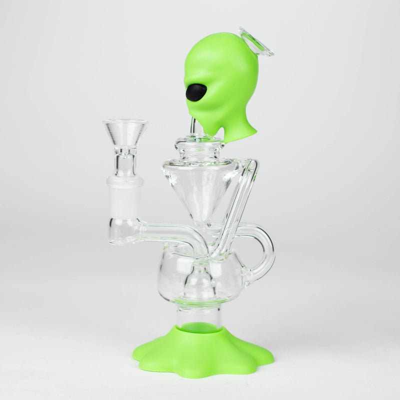 O 7.7" Alien Functional Glass Water pipe