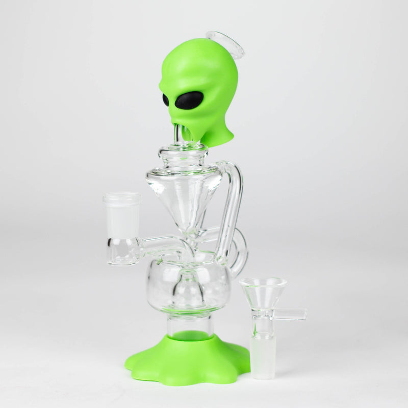 O 7.7" Alien Functional Glass Water pipe