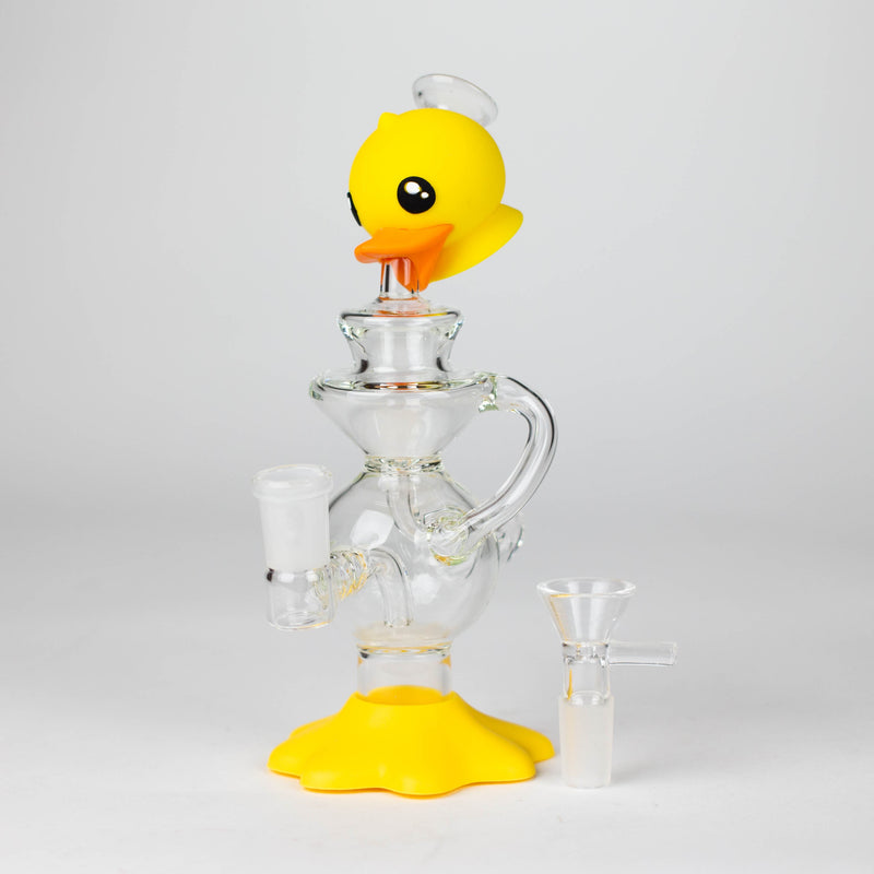 O 7.5"Duck Functional Glass Water pipe