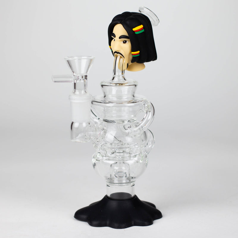 O 7.6"Marley functional glass water pipe