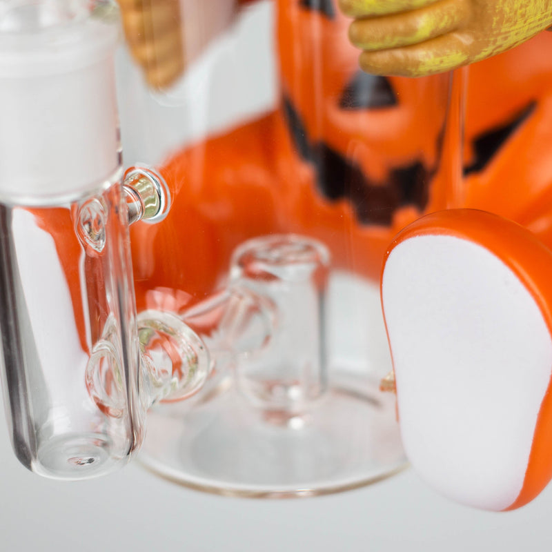 9.8'' Vinyl Pumpkin Ghost Baby Water Pipe Resin · Silicone · Plastic Bong JJ Distribution