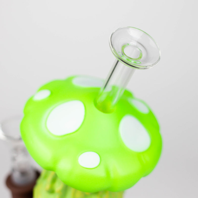 O 7.8" Vinyl Mushroom Monster Water Pipe