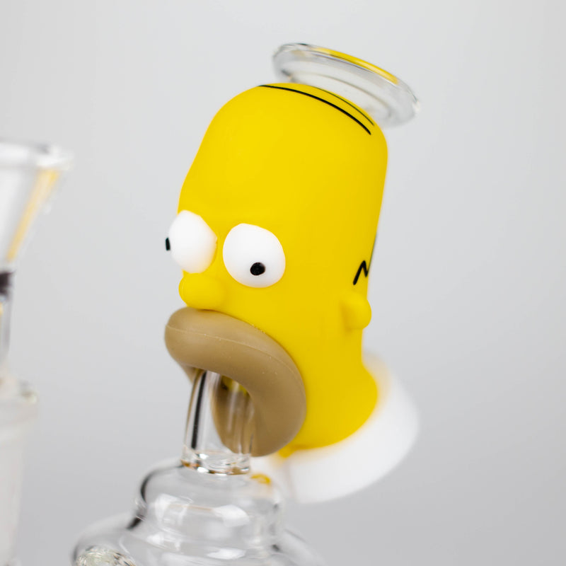 O 6.3" Cartoon Character Functional Glass Water Pipe