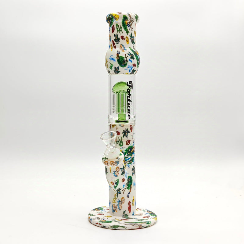 Fortune | 10" Silicone Hydrographic Tree Perc Waterpipe_2