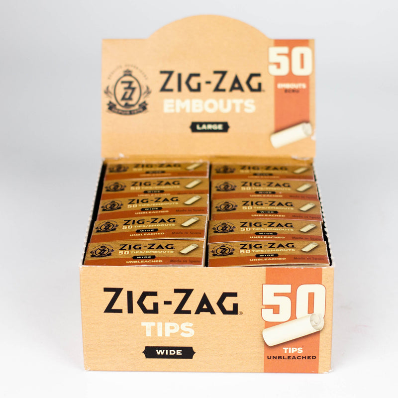 O ZIG-ZAG | Unbleached Wide Tips box of 50