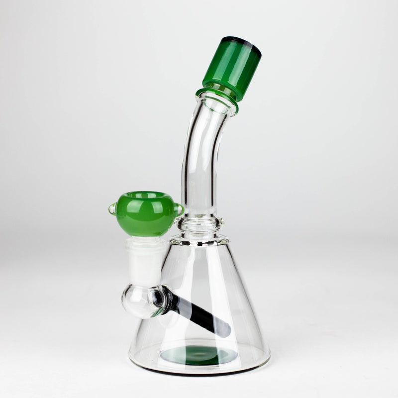 O 7" Bent neck fancy bong