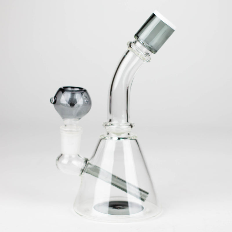 O 7" Bent neck fancy bong