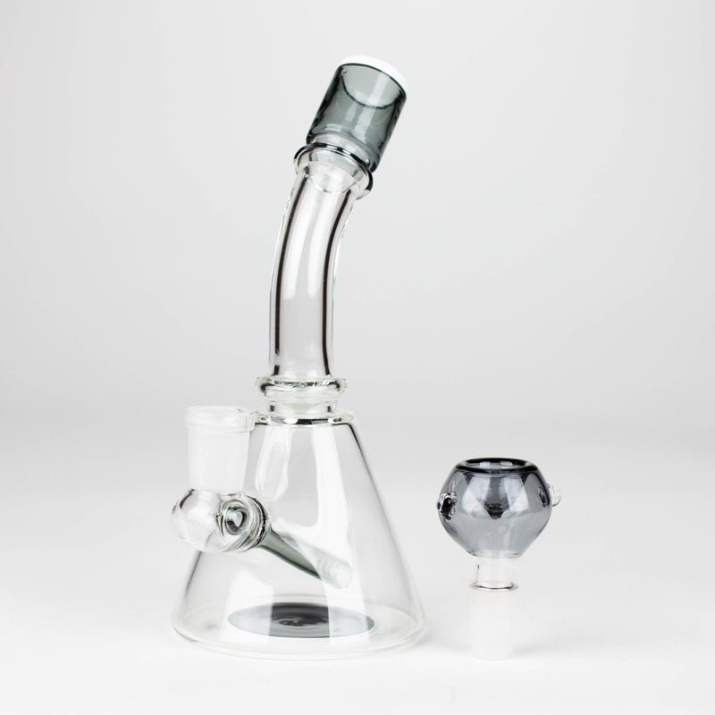 O 7" Bent neck fancy bong