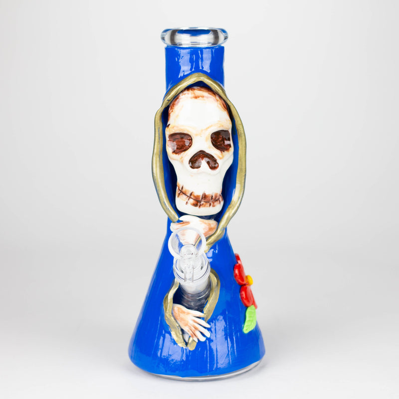 O 10" Resin 3D artwork Skull glass beaker [DY404]