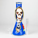 10" Resin 3D artwork Skull glass beaker [DY404] Resin · Silicone · Plastic Bong DY Glass