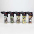 StriKo | Bob Marley Easy Grip single flame Refillable Torch lighter Display of 15 Torch BB Canada Design B