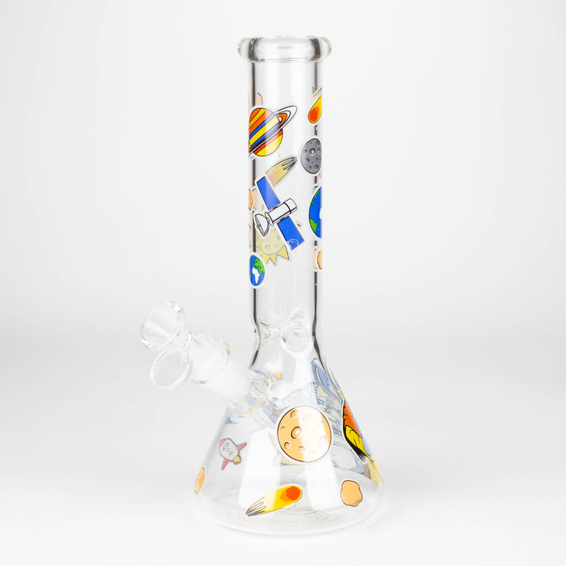 O 10" Glass Bong With The Astronaut Design