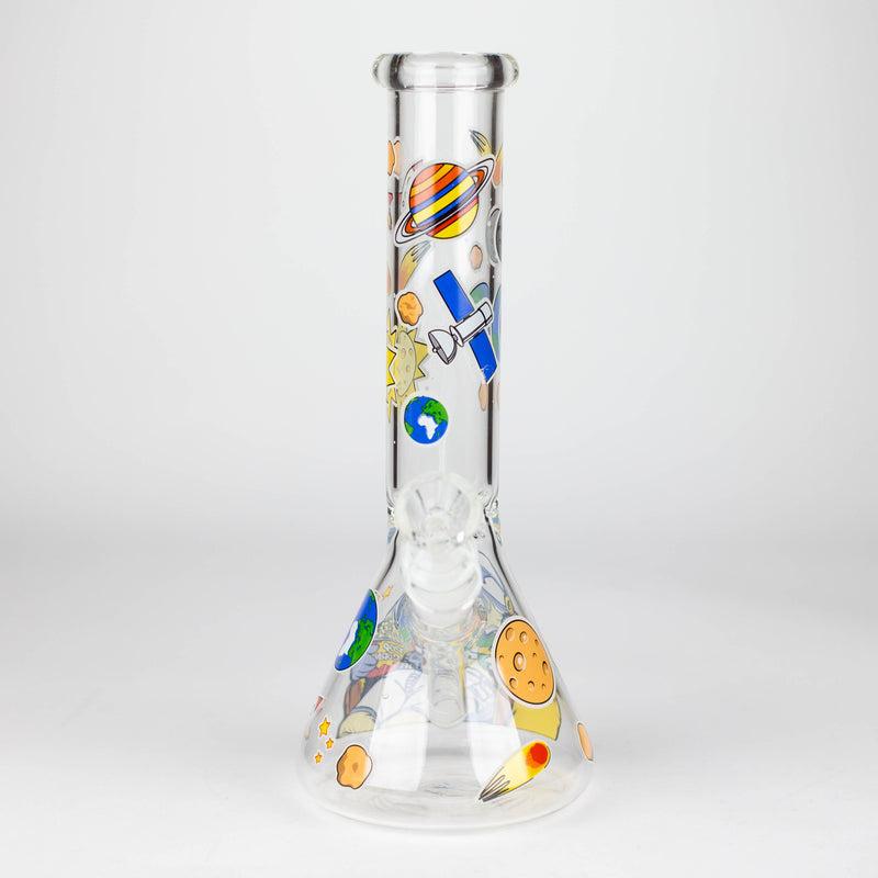 O 10" Glass Bong With The Astronaut Design