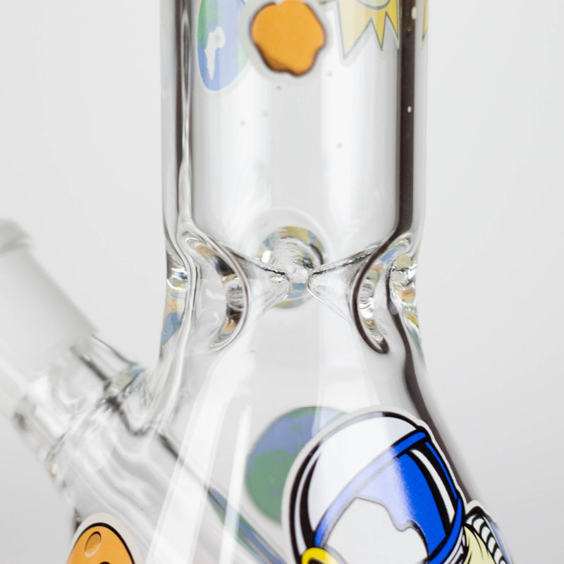 O 10" Glass Bong With The Astronaut Design