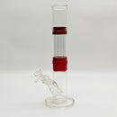 13.5" Detachable Airflow Straight Shooter Glass Bong Super Supplys Inc Red