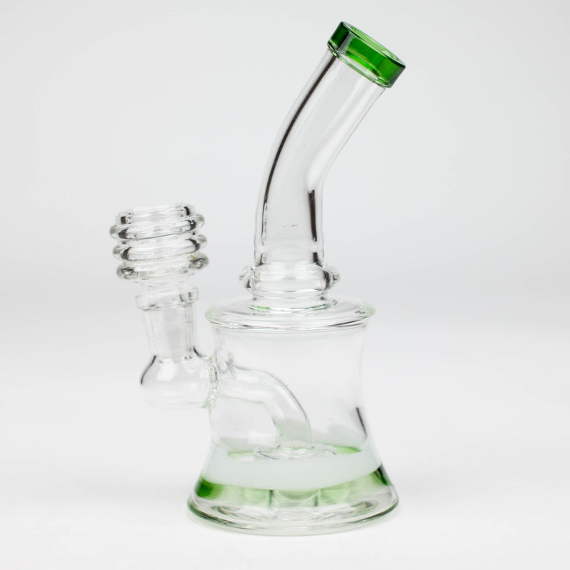 O 6.5" bent neck glass bong with diffuser