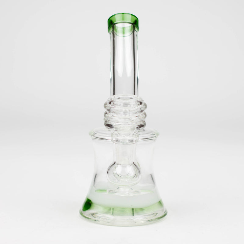 O 6.5" bent neck glass bong with diffuser