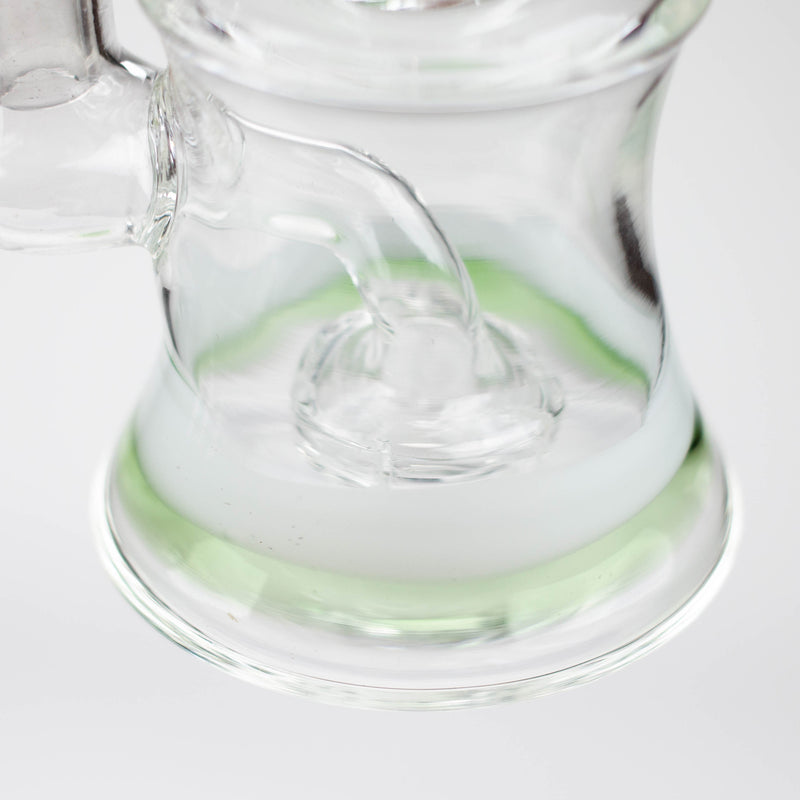 O 6.5" bent neck glass bong with diffuser