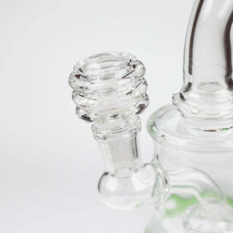 O 6.5" bent neck glass bong with diffuser